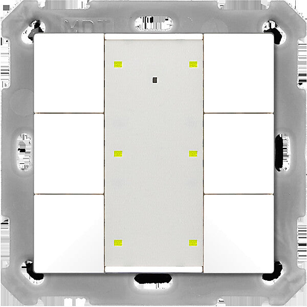 MDT technologies Taster Plus 55 6-fach, Reinweiß glä BE-TA55P6.G2